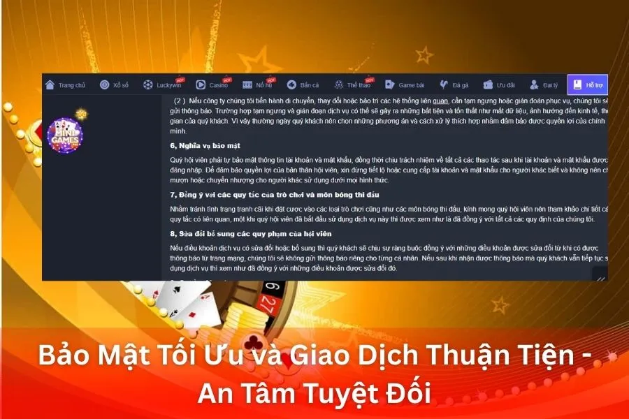 Bảo Mật Tối Ưu và Giao Dịch Thuận Tiện - An Tâm Tuyệt Đối