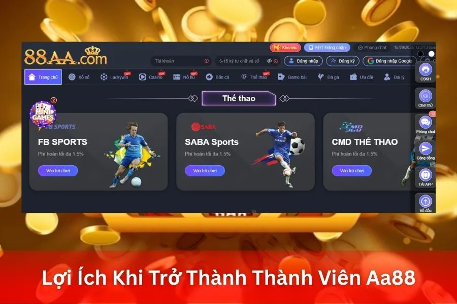 Lợi Ích Khi Trở Thành Thành Viên Aa88