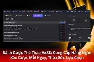ảnh đại diện Sảnh Cược Thể Thao Aa88 Cung Cấp Hàng Ngàn Kèo Cược Mỗi Ngày